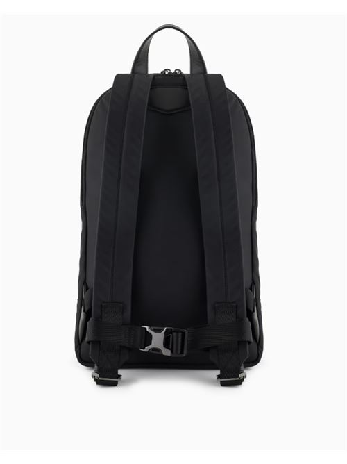 RECYCLED NYLON BACKPACK ASV EMPORIO ARMANI | EM000964.AF13454UC001 BLACK BEAUTY